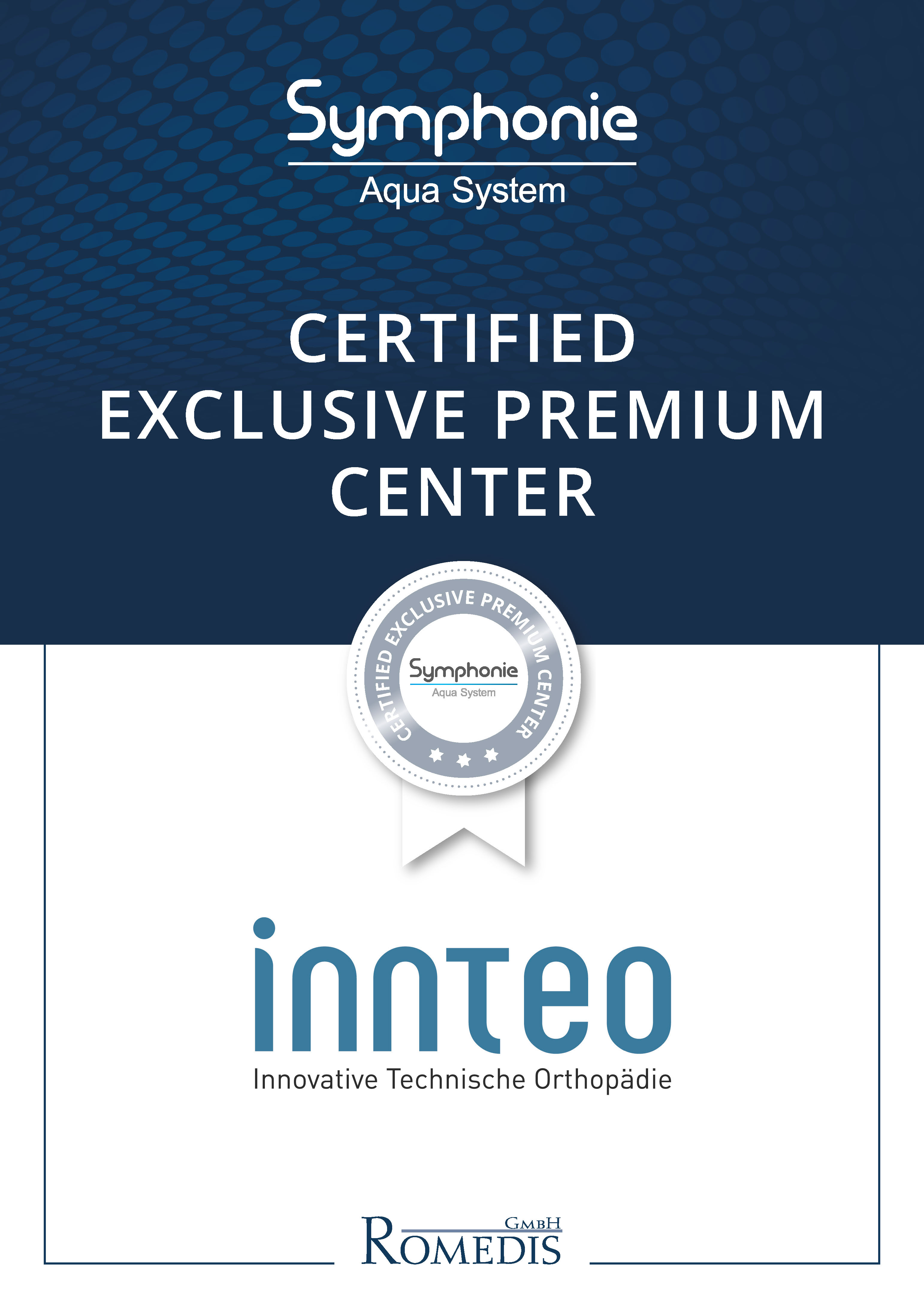 Auszeichnung - INNTEO GmbH Exclusive Premium Center